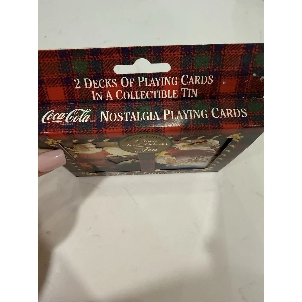 Coca Cola Nostalgia '49/'51 (Made in 1997) Playing Cards In Tin includes 2 decks
